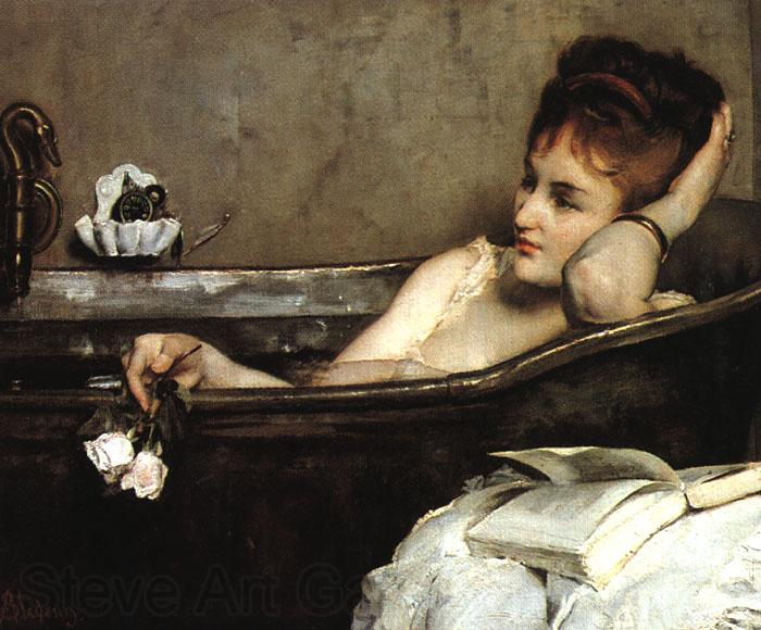 Alfred Stevens The Bath (san06) Norge oil painting art